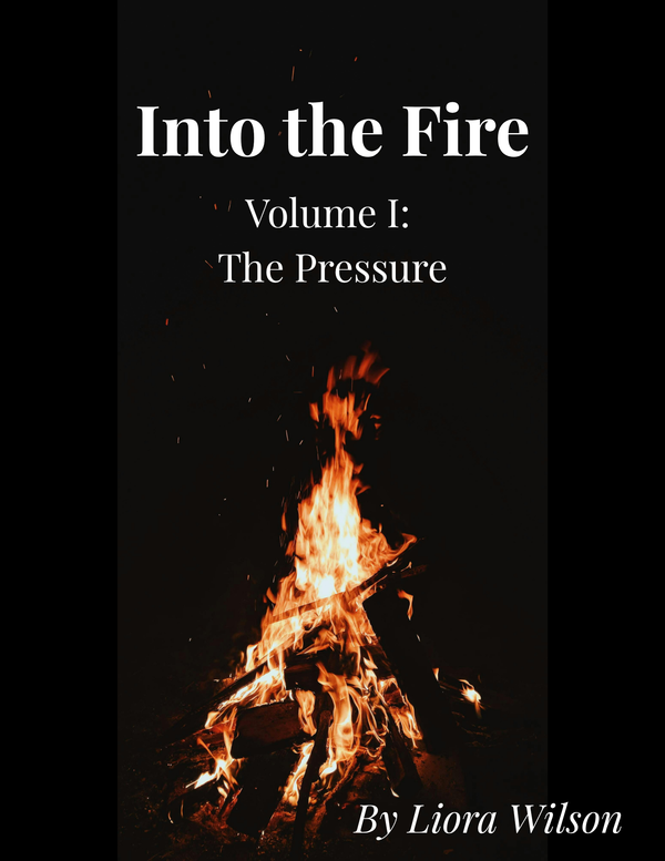 Book cover for Into the Fire, Volume I: The Pressure - Image of a bonfire raging in the night